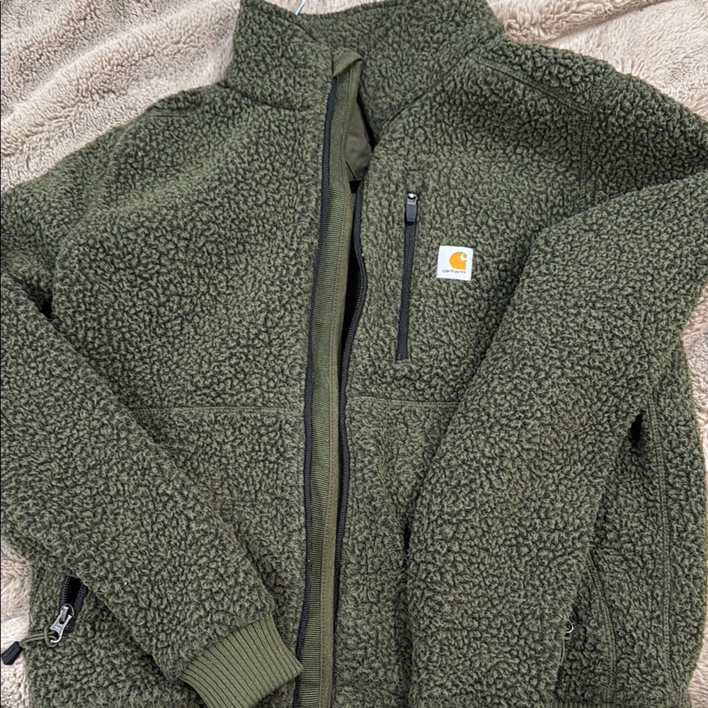 Carhartt Forest Green Sherpa Fleece Jacket